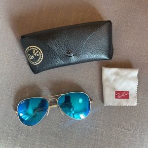 Ray-Ban Aviator Blue Flash Lenses